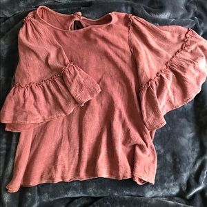 flowey  top. short sleeve